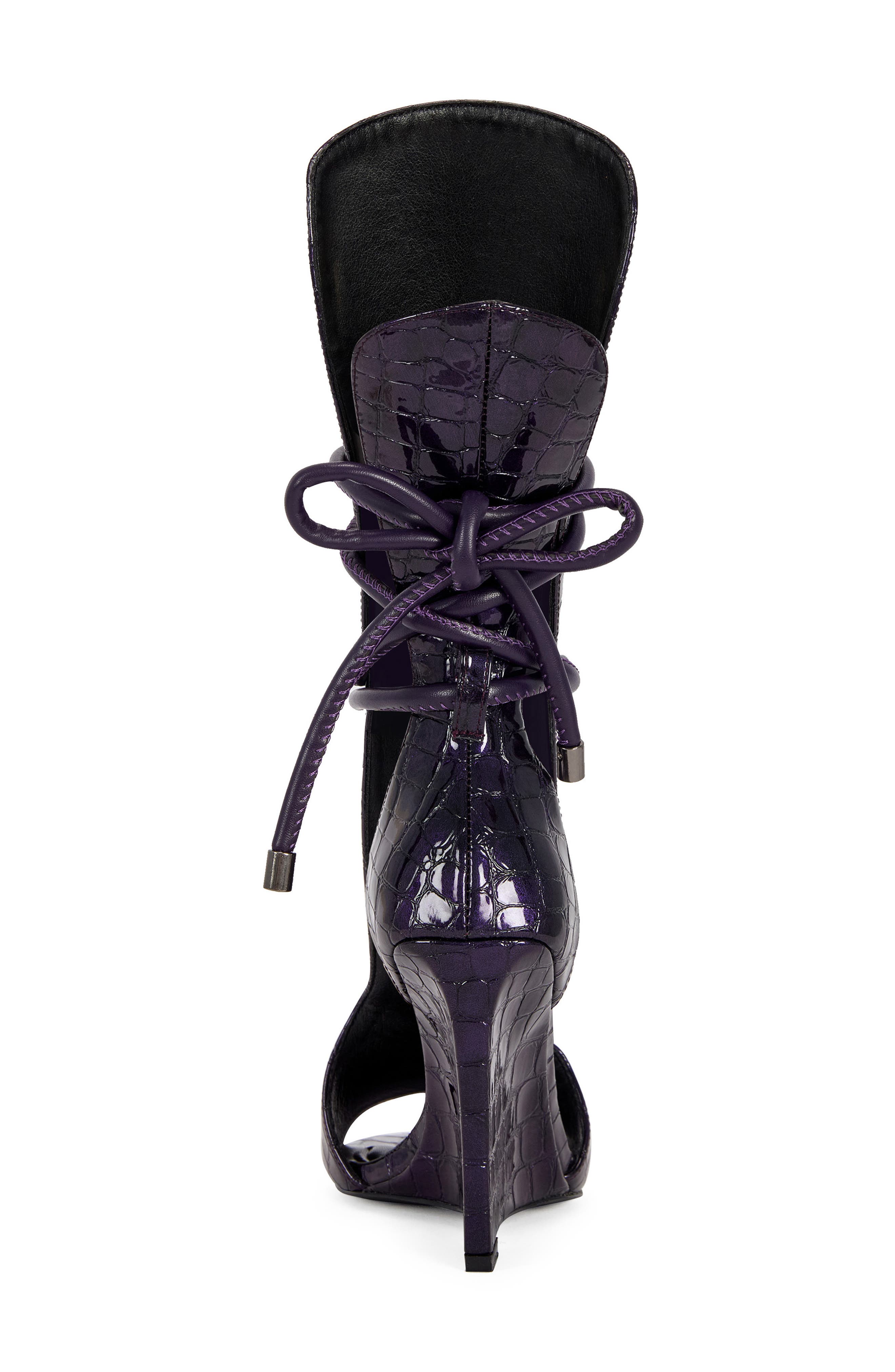Douma Wedge Sandal, Alternate, color, PURPLE