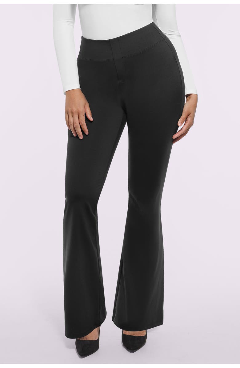 Shapellx AirSlim<sup>®</sup> Back Pocket Flare Work Pant, Alternate, color, Jet Black
