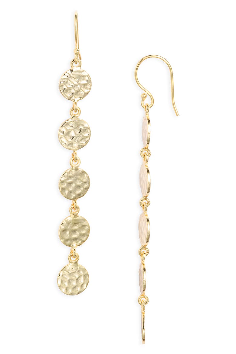 Jacqueline 18k Gold Vermeil Drop Earrings, Main, color, GOLD