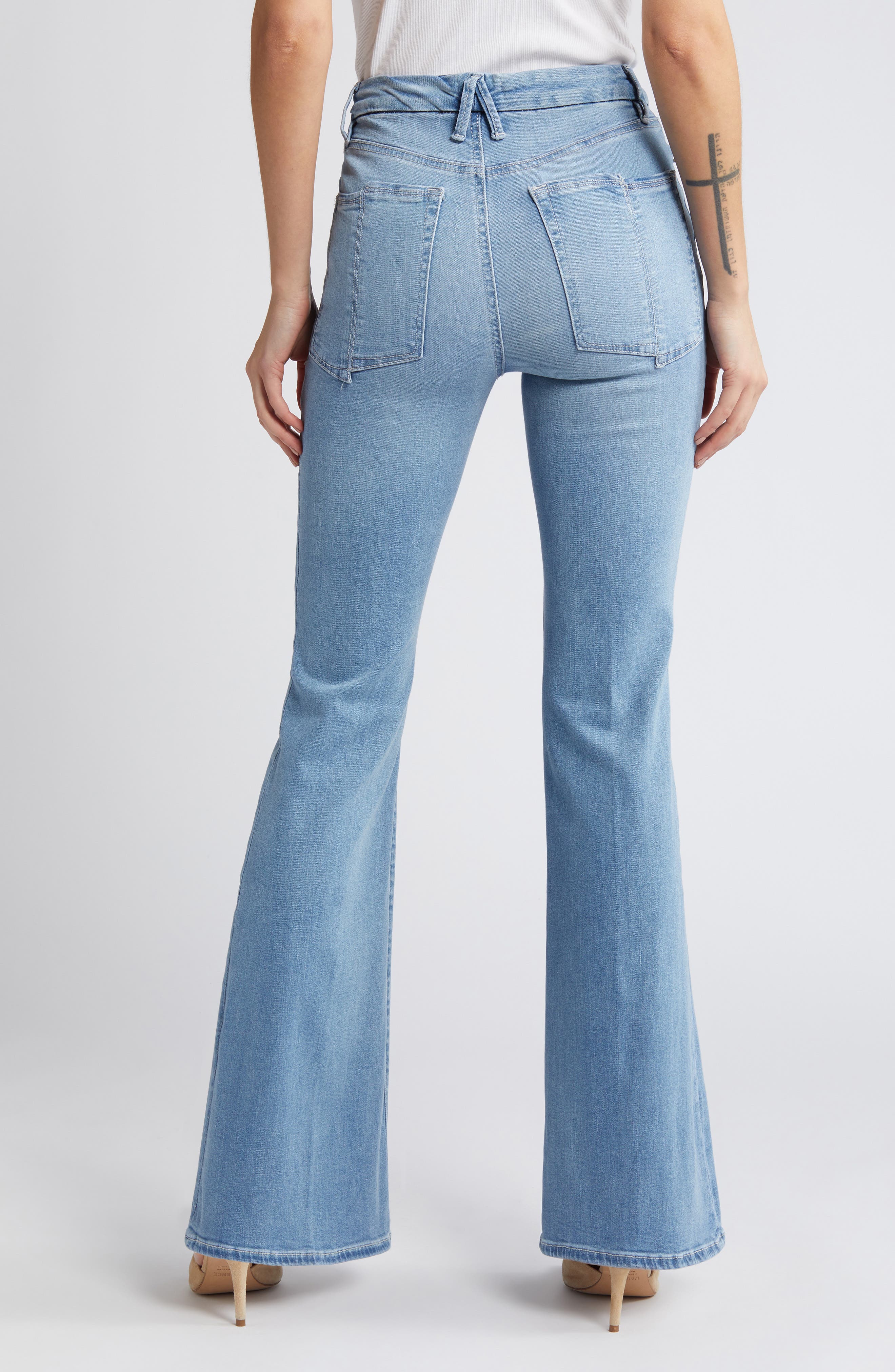 Good Legs Split Back Pocket Flare Jeans - image 2