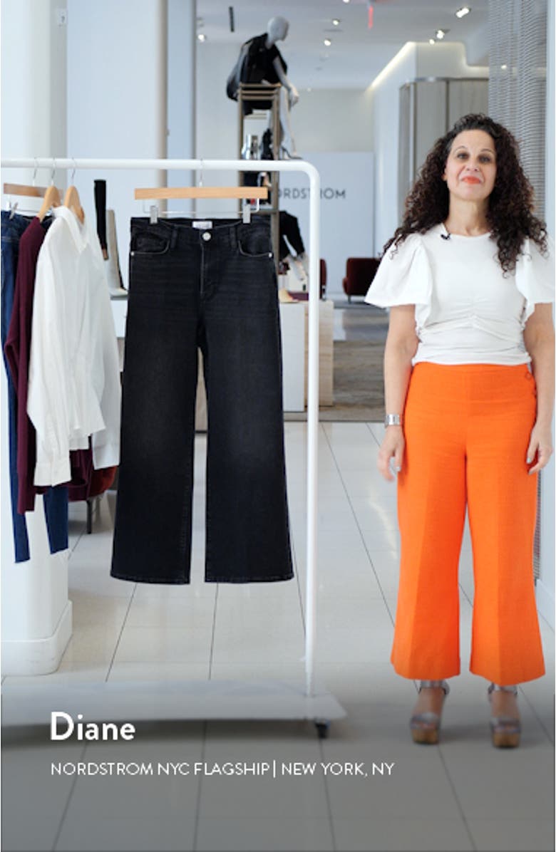 Le Pixie Slim Palazzo Wide Leg Jeans, sales video thumbnail
