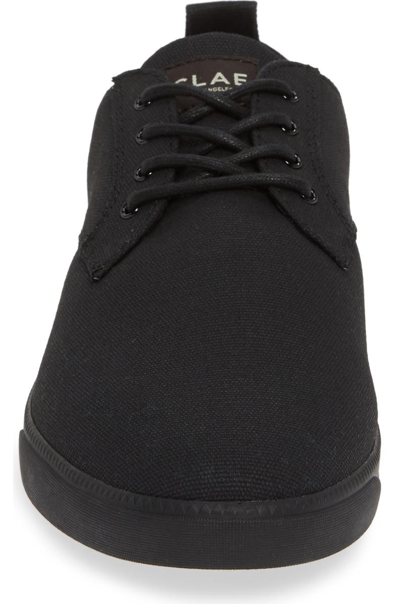 CLAE Ellington Sneaker, Alternate, color, Black Waxed Canvas Black