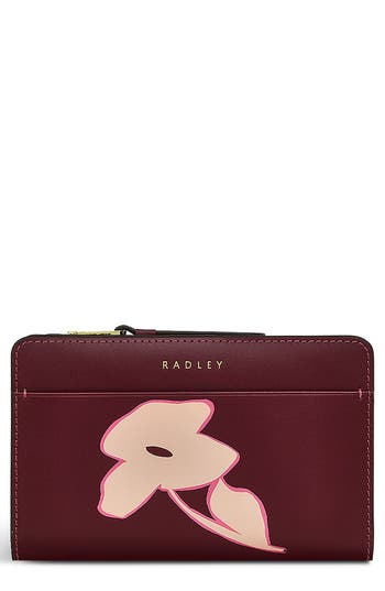 Radley Liverpool Lane Bloom Medium Leather Bifold Wallet In Brown