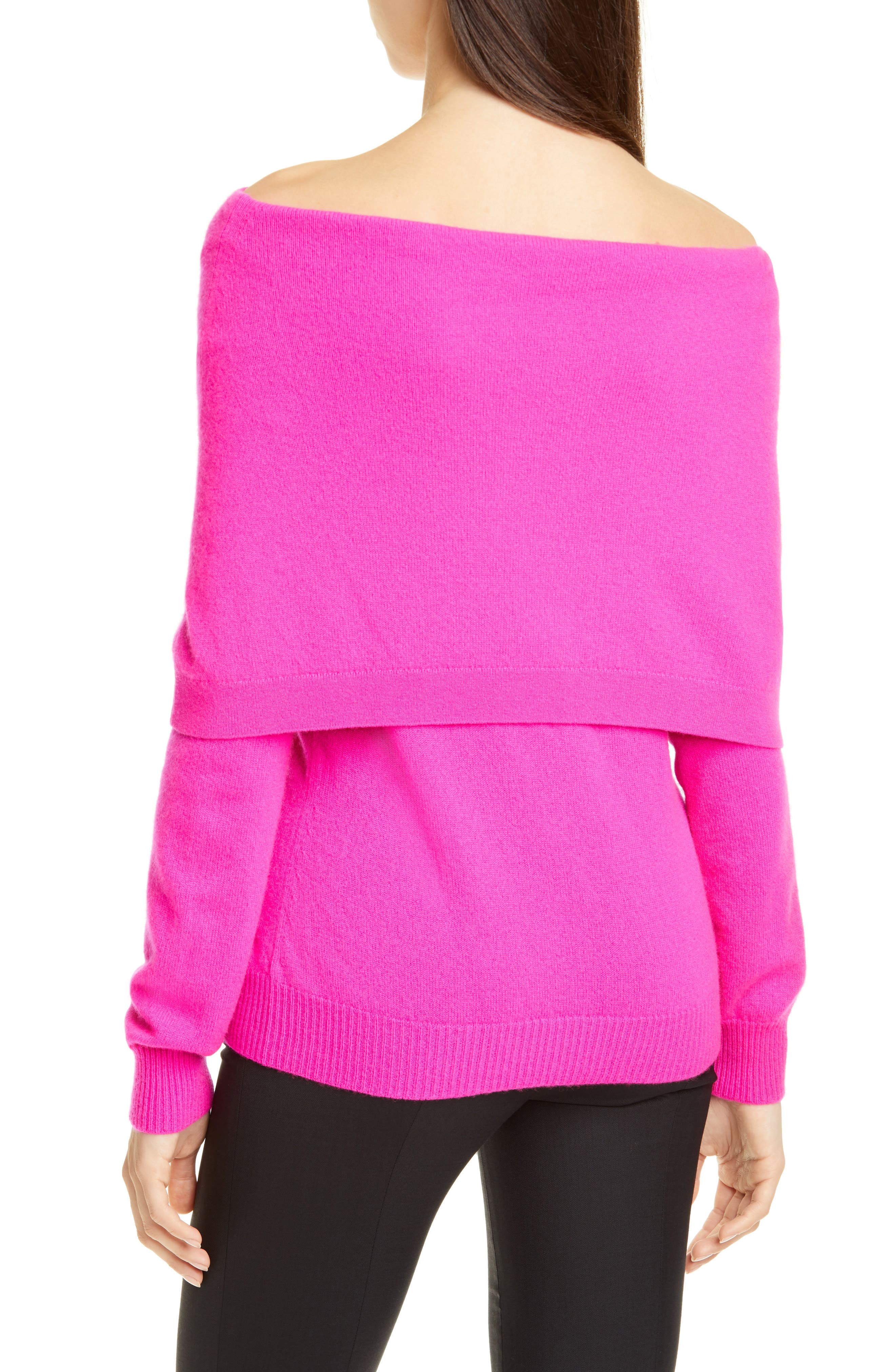 Oscar de la Renta Off the Shoulder Cashmere Sweater (Women) | Nordstrom