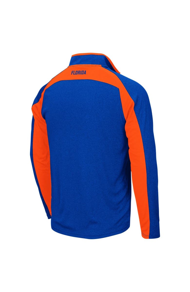 COLOSSEUM Men's Colosseum Heathered Royal Florida Gators The J. Peterman Quarter-Zip Pullover Jacket, Alternate, color, 