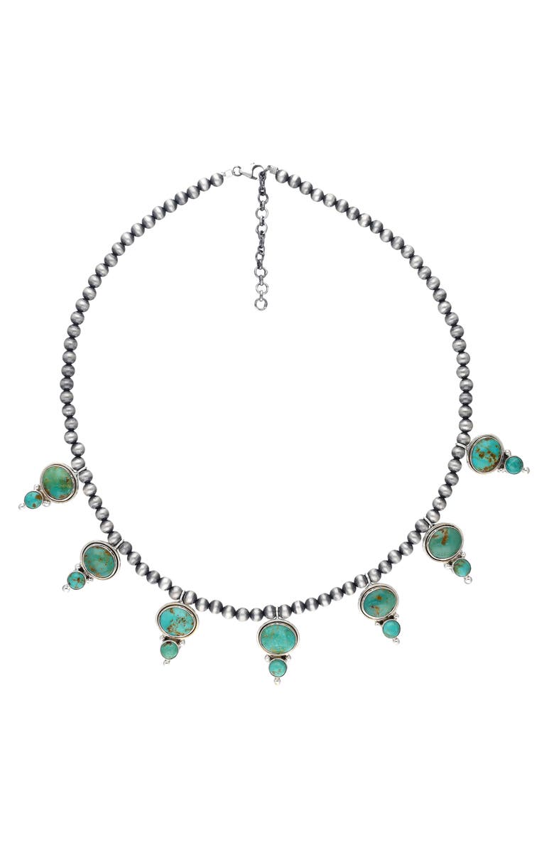 YS GEMS Turquoise Charm Beaded Necklace, Alternate, color,