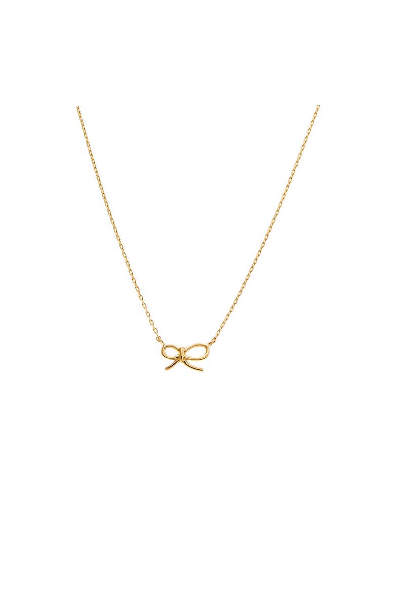 BY ADINA EDEN Bow Tie Pendant Necklace 14K, Main, color,