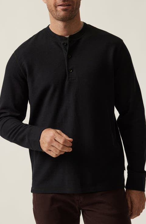 Long Sleeve Pima Cotton Blend Henley