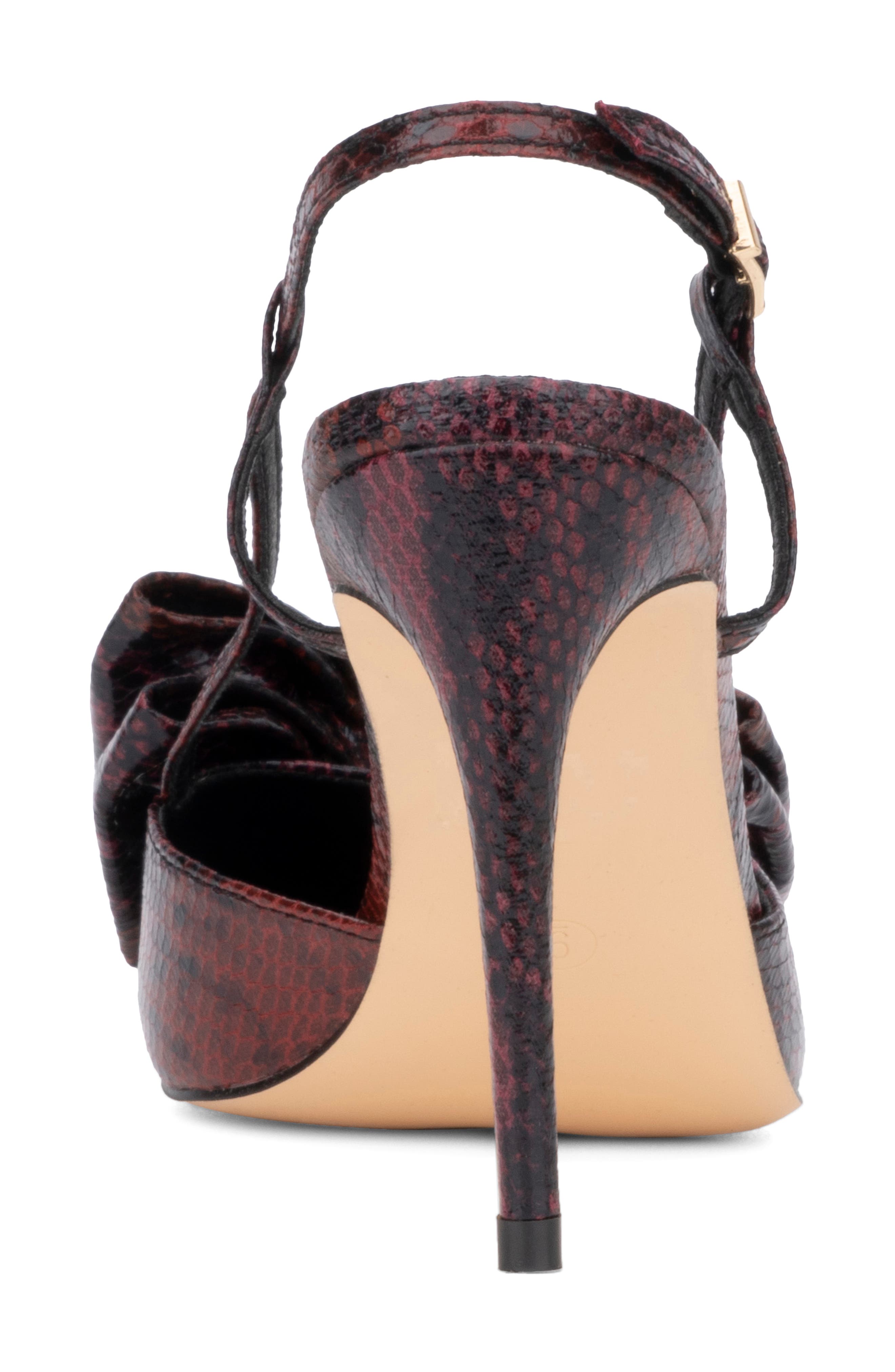 NEW YORK AND COMPANY Georgina Slingback Pump, Alternate, color, Burgundy