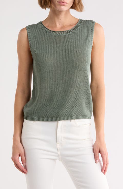 Pointelle Sweater Tank