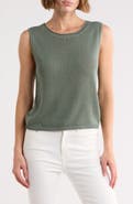 MAX STUDIO Pointelle Sweater Tank