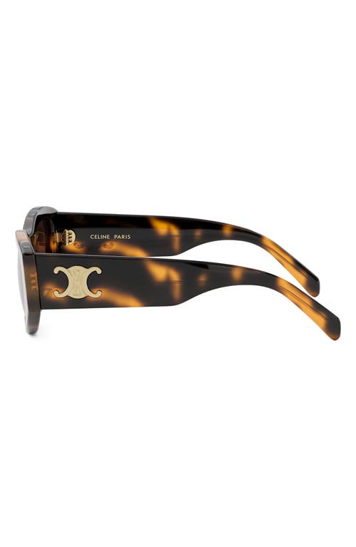 Celine Triomphe Cat-eye Sunglasses In Blonde Havana/brown