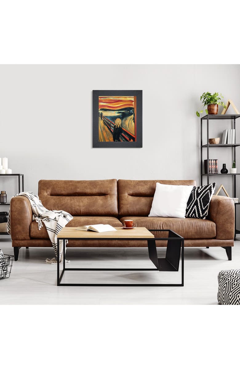 OVERSTOCK ART The Scream - Framed Oil Reproduction of an Original Painting by Edvard Munch, Alternate, color, 