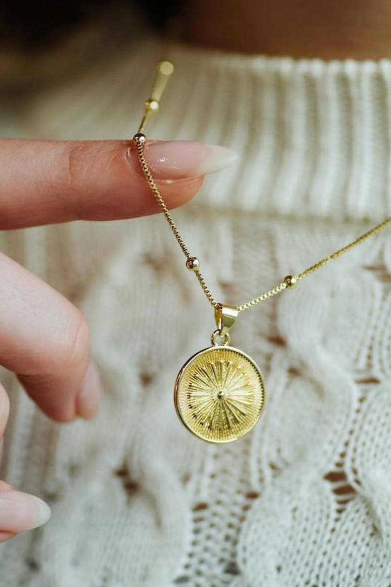 Solara Necklace, Alternate, color, Gold