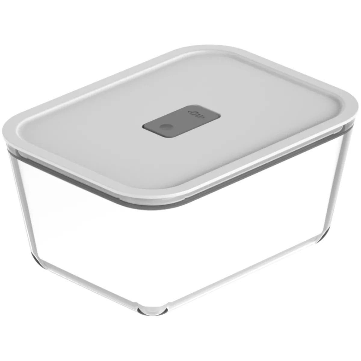 selected Clear with White Lid