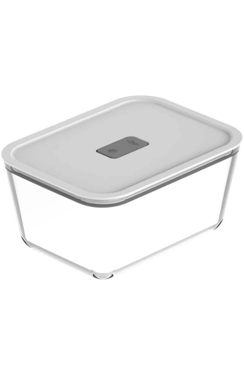 OU Stackable Airtight Glass Food Storage Container with Microwave Valve and Leak Proof Lid, Main, color,