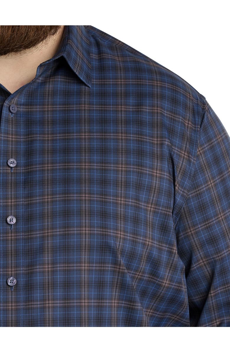 Untuckit Fit by Dxl Welch Sport Shirt, Alternate, color, Navy