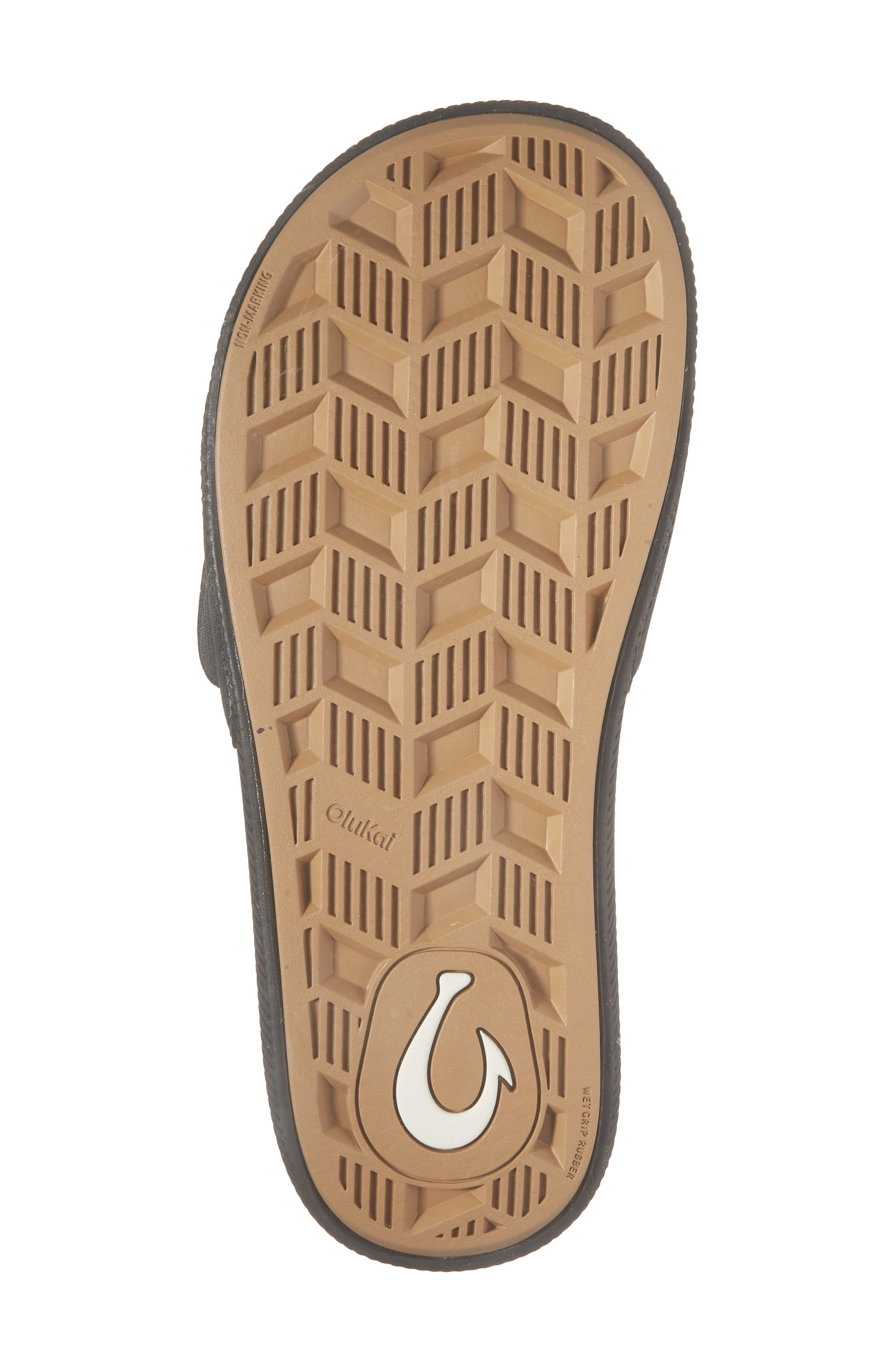 OluKai Ulele Water Resistant Slide Sandal, Alternate, color, Lava Rock / Lava Rock