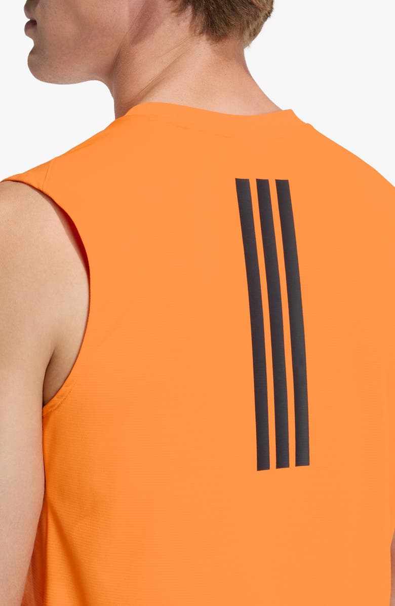 adidas D4T Power 3-Stripes Tank, Alternate, color, Pure Orange