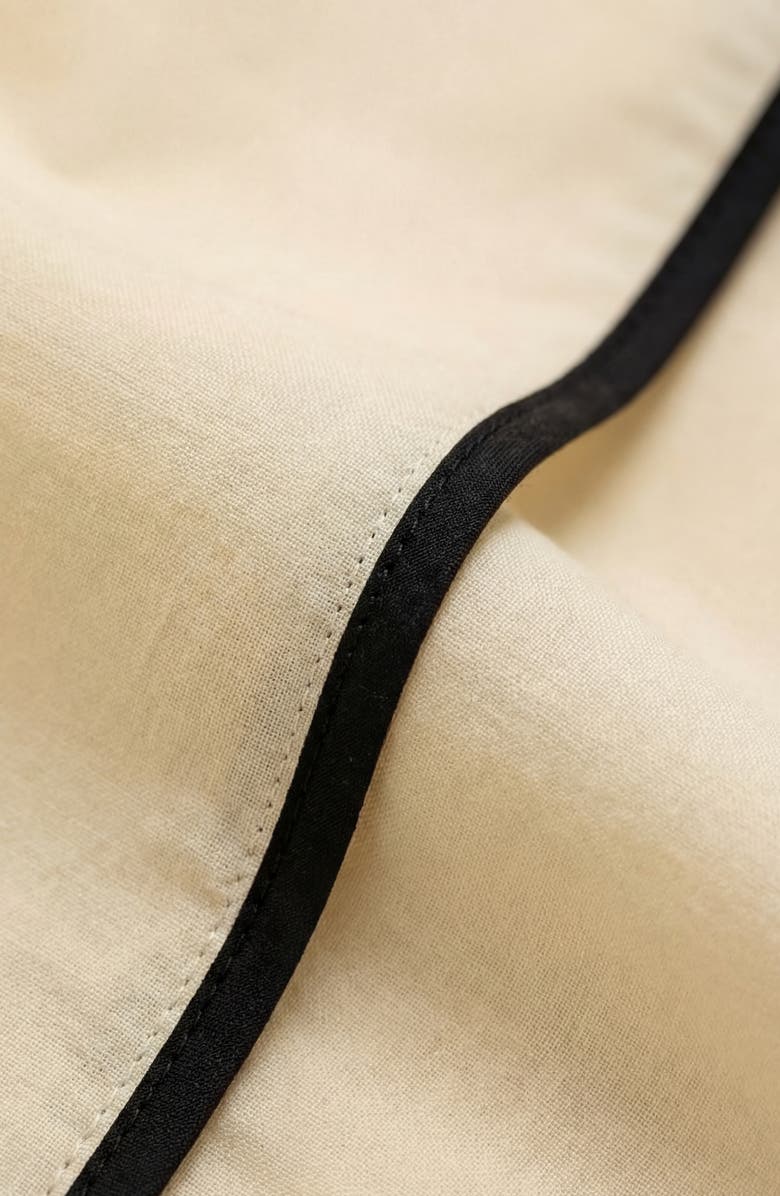 Modenaire Strappy Tiered Contrast Trim Maxi Dress, Alternate, color, Pale Yellow