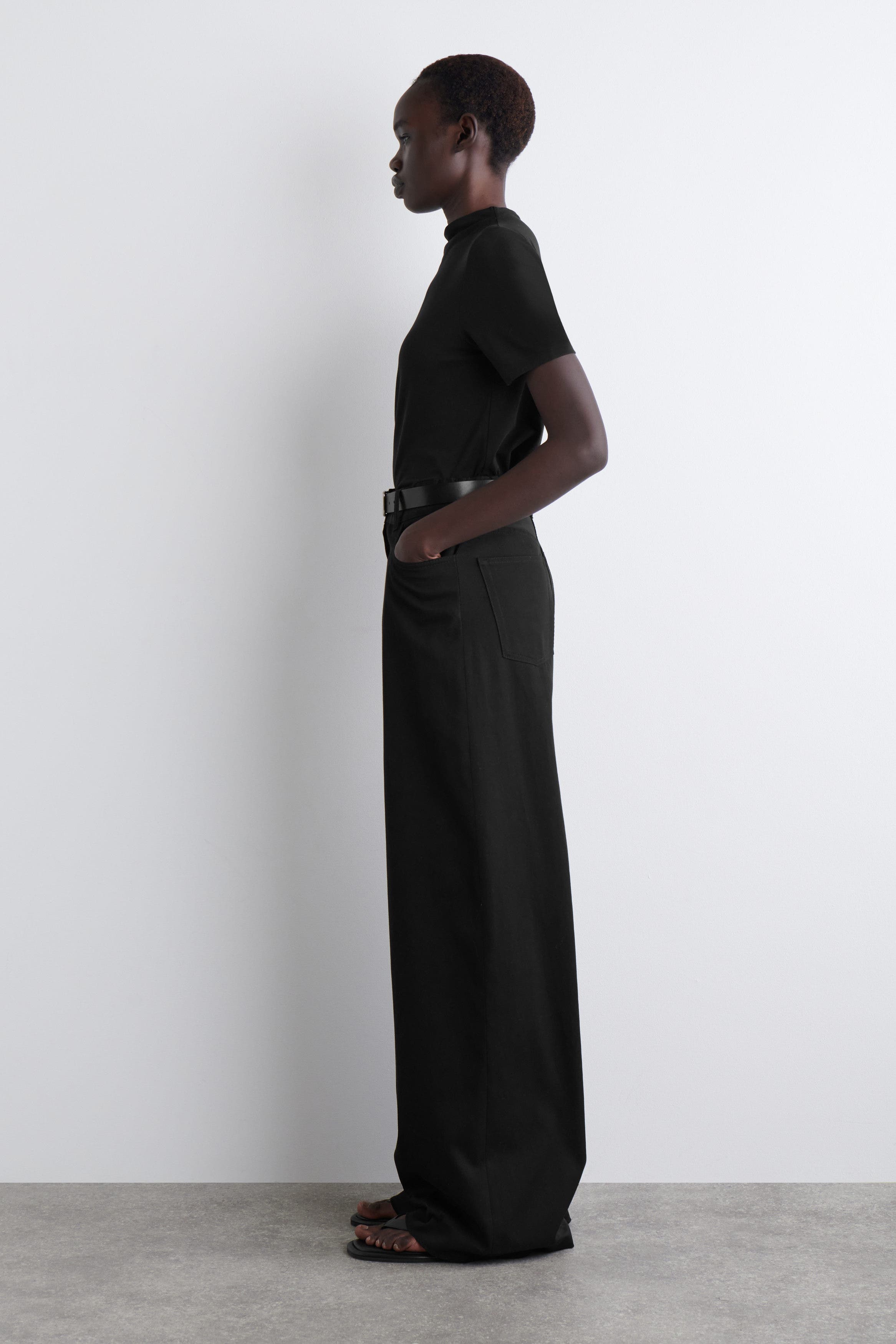 Wide-Leg Cotton Pants - image 2