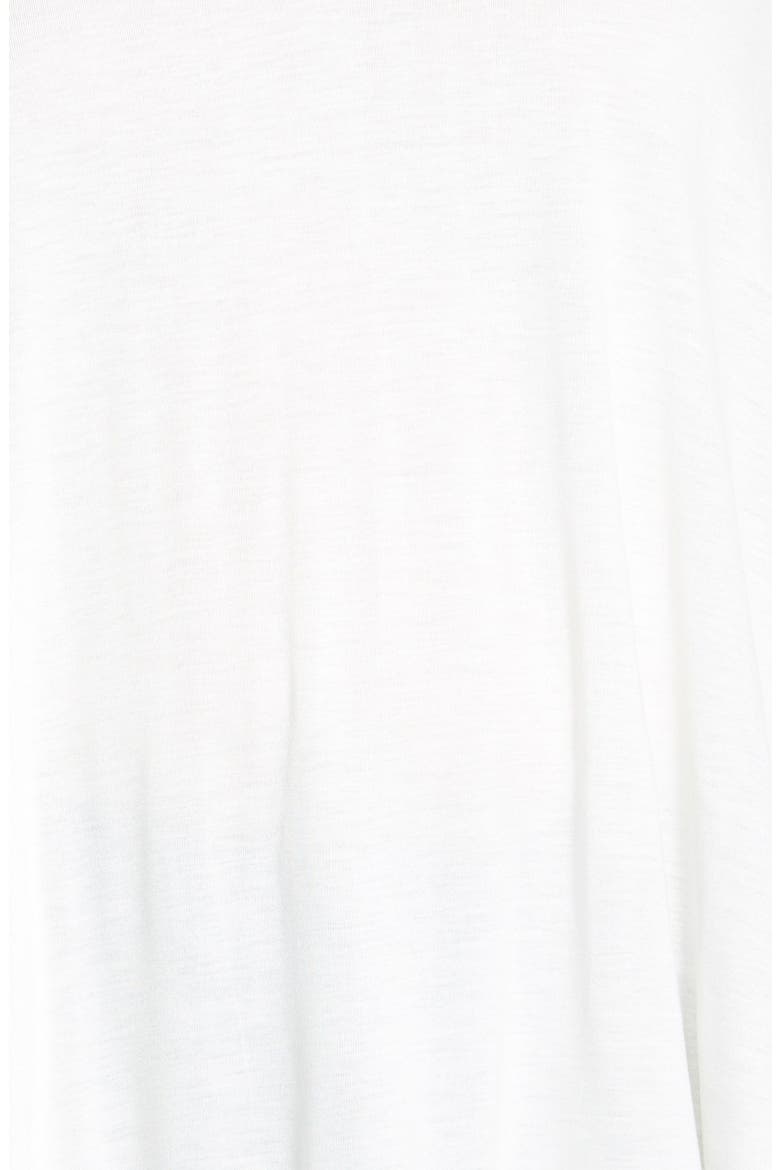 V-Neck High/Low Jersey Tunic, Alternate, color, WHITE