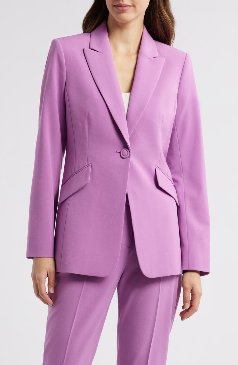 Tahari ASL One-Button Jacket, Main, color,