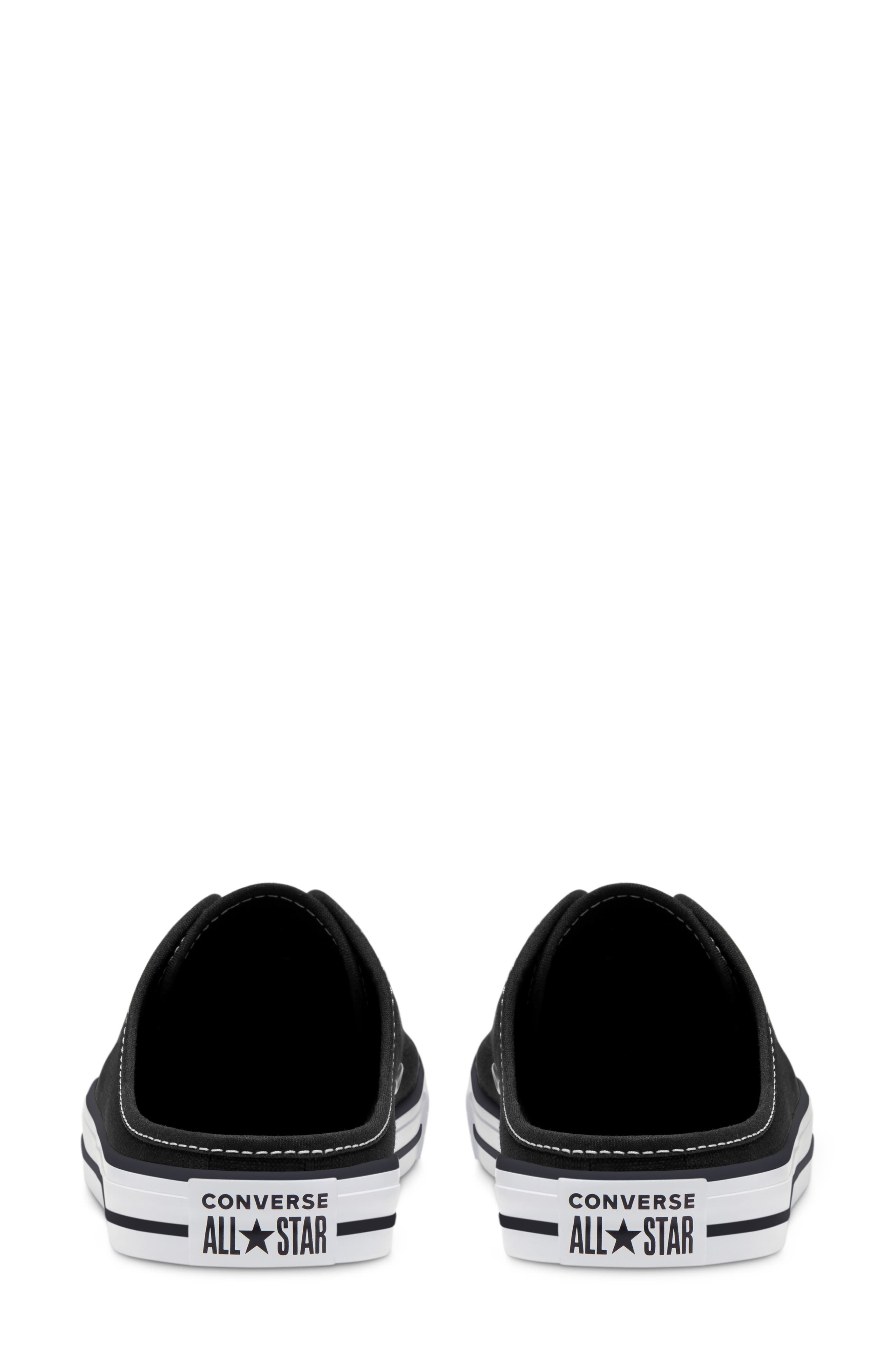 Chuck Taylor® All Star® Dainty Sneaker Mule, Alternate, color, BLACK/ BLACK/ WHITE