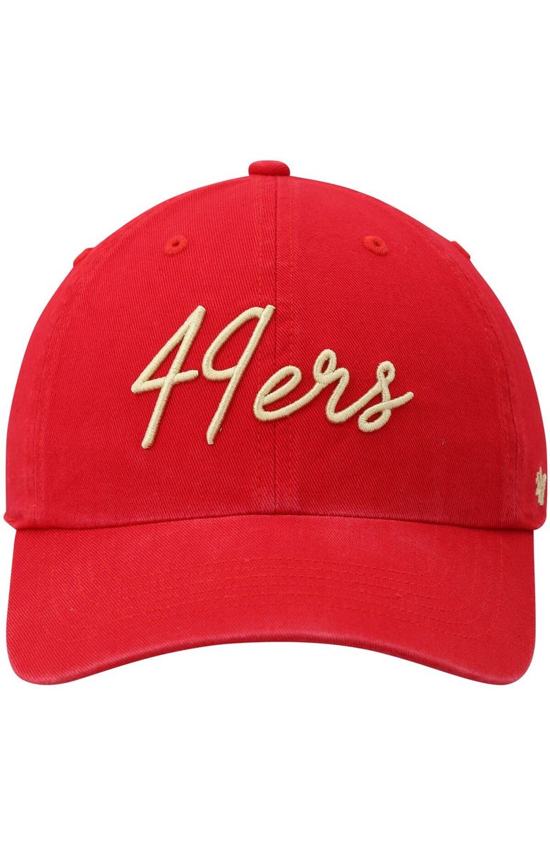 '47 Women's '47 Scarlet San Francisco 49ers Logo Vocal Clean Up Adjustable Hat, Alternate, color, 