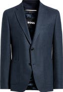 BOSS Hutson Slim Fit Wool Blend Bib Jacket