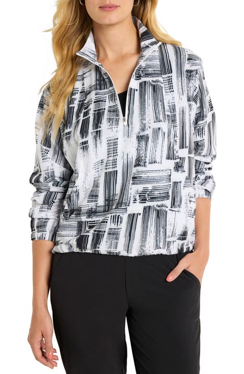 City Blocks Tech Stretch Half-Zip Top