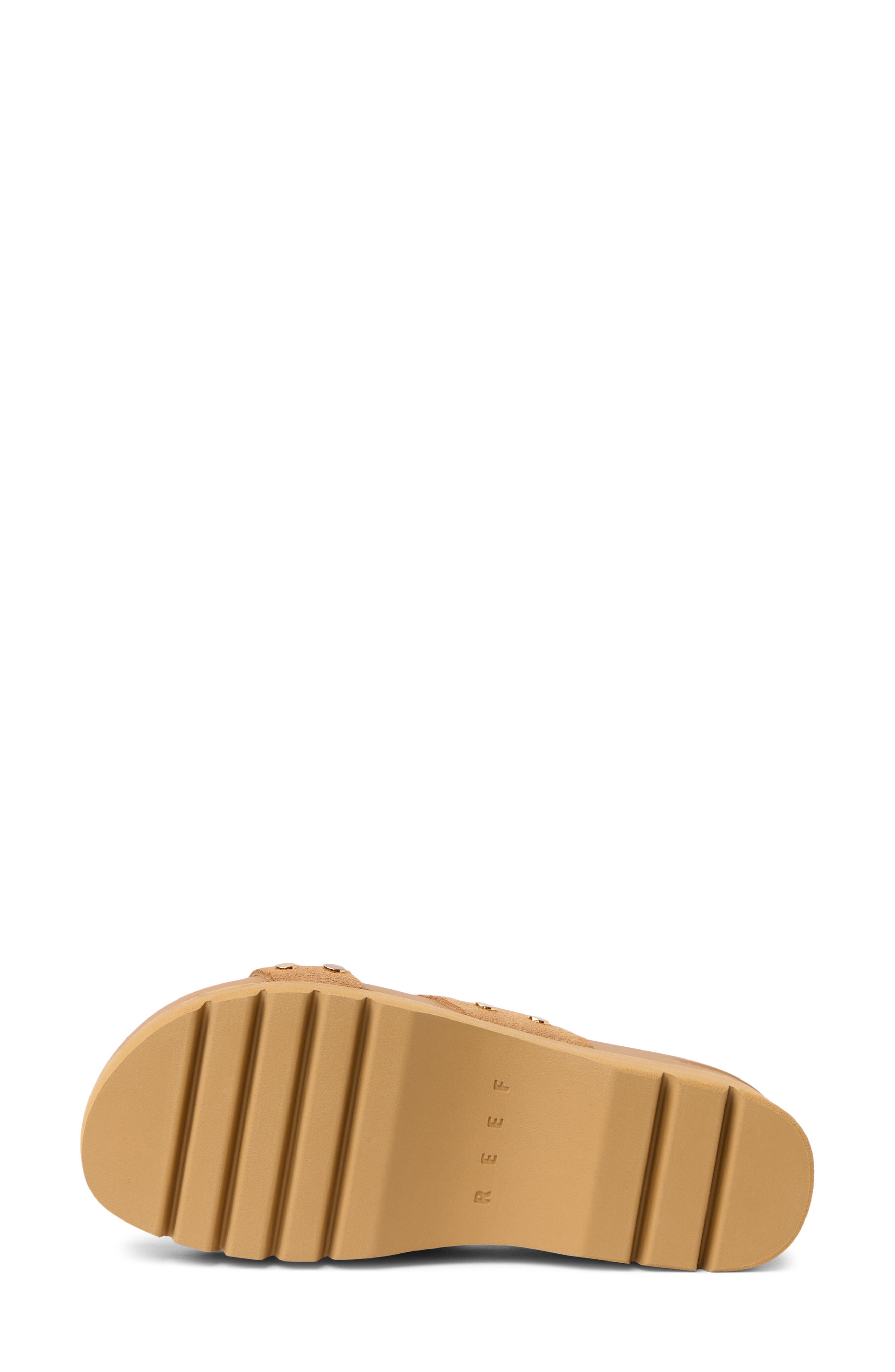 Reef Vista Higher Cleo Platform Sandal, Alternate, color, Tan Suede