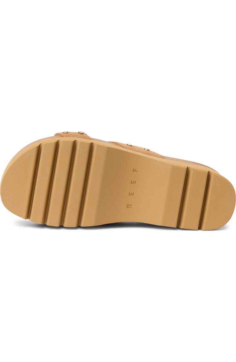 Reef Vista Higher Cleo Platform Sandal, Alternate, color, Tan Suede