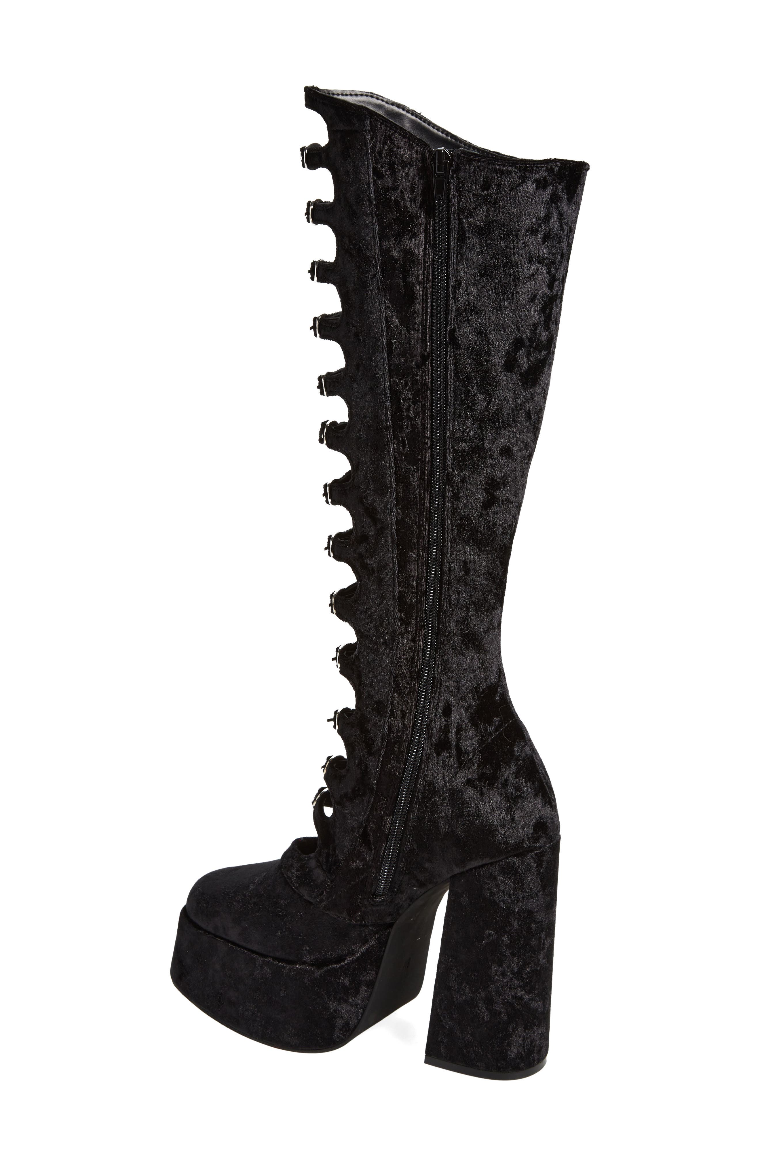 Jeffrey Campbell Xandra Knee High Platform Boot, Alternate, color, 