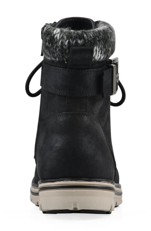 Cliffs By White Mountain Kimmie Knit Cuff Side Zip Boot In Black