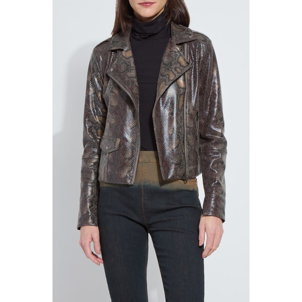 Lyssé Lysse Amelia Faux Suede Moto Jacket In Black