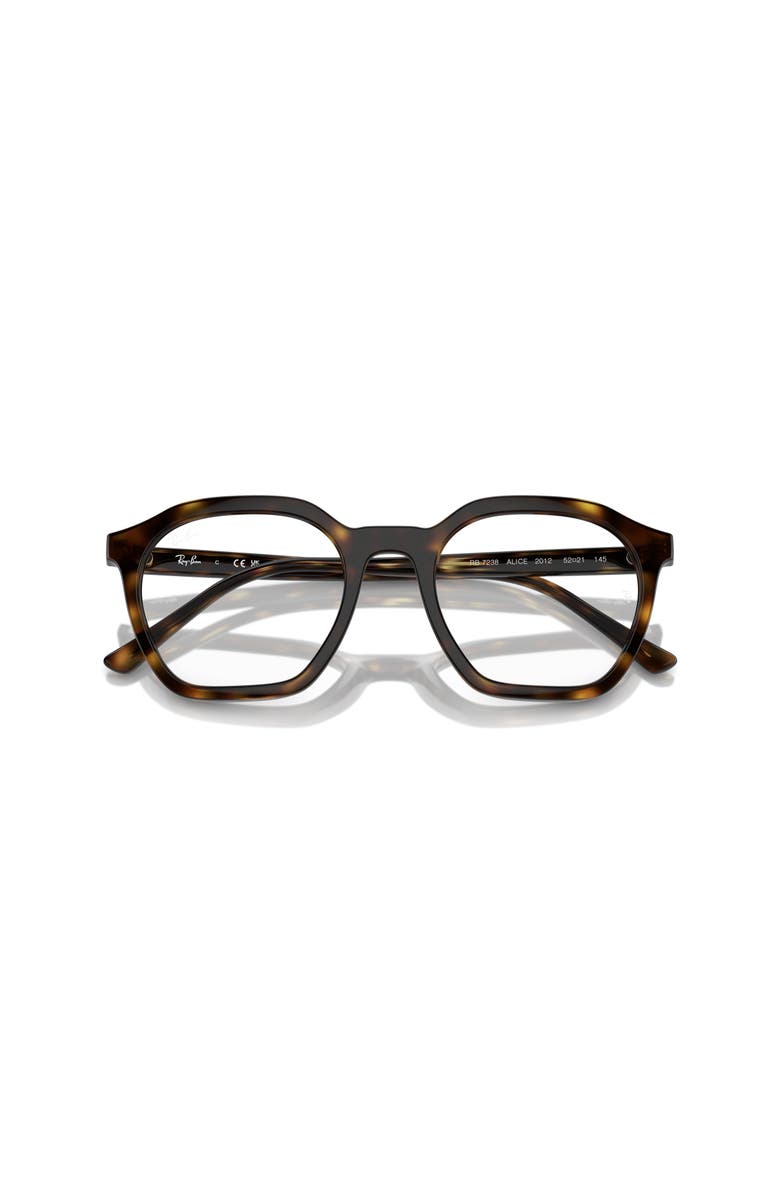 Ray-Ban 52mm Irregular optical glasses, Alternate, color, Tortoise