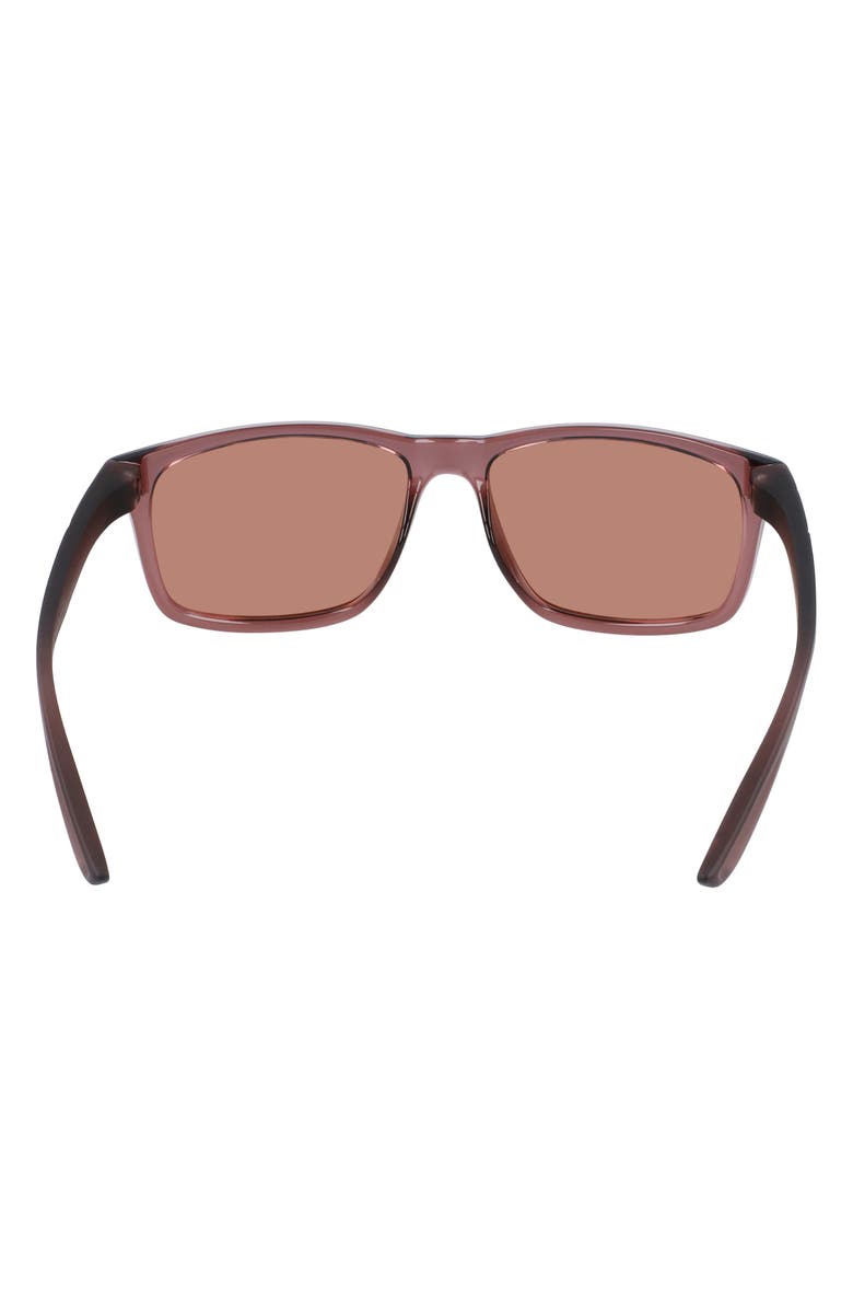 Nike Chaser Ascent 59mm Rectangular Sunglasses, Alternate, color, Smokey Mauve/ Copper Lens