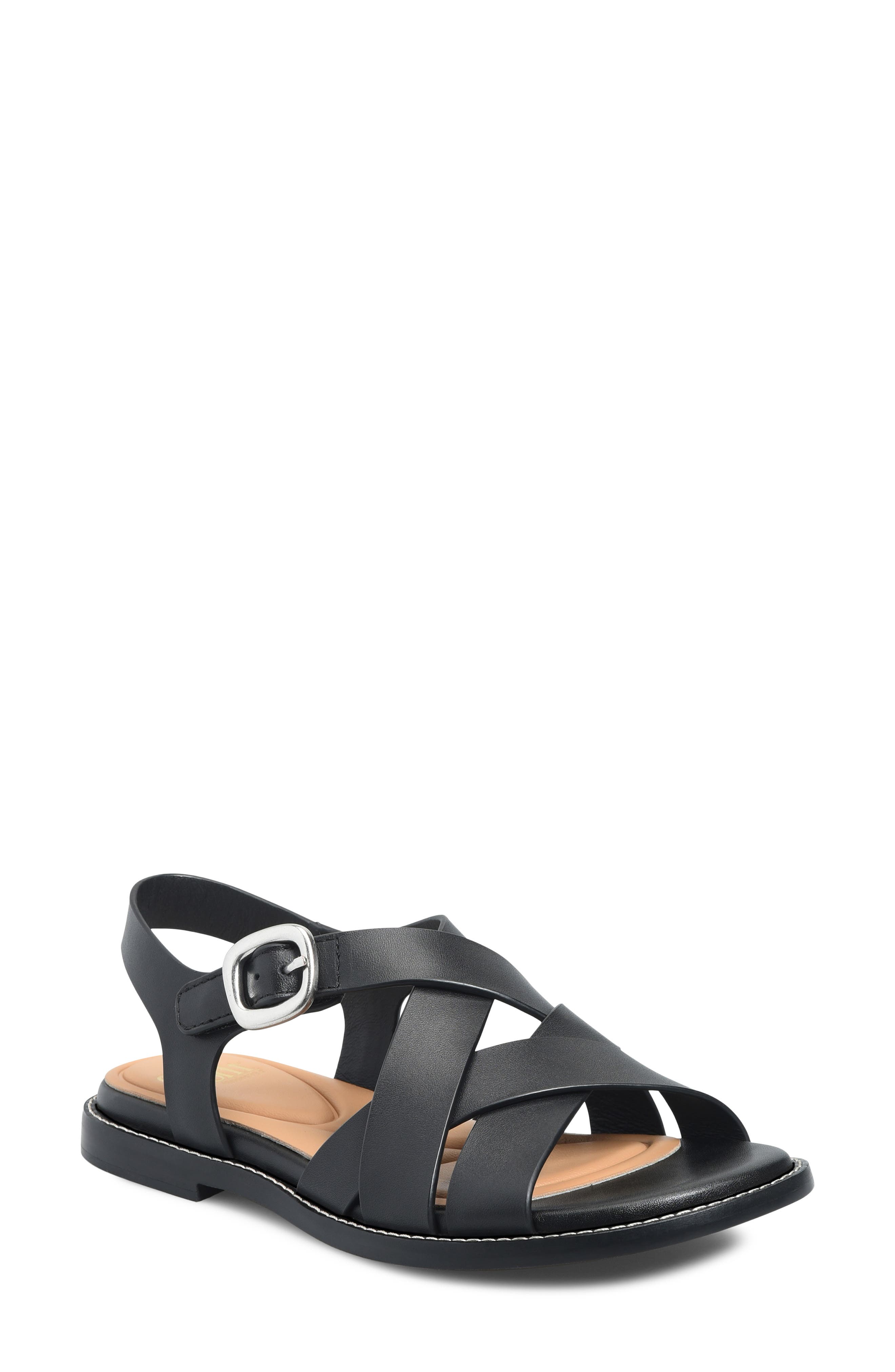 Söfft Nancy Slingback Sandal, Main, color, Black
