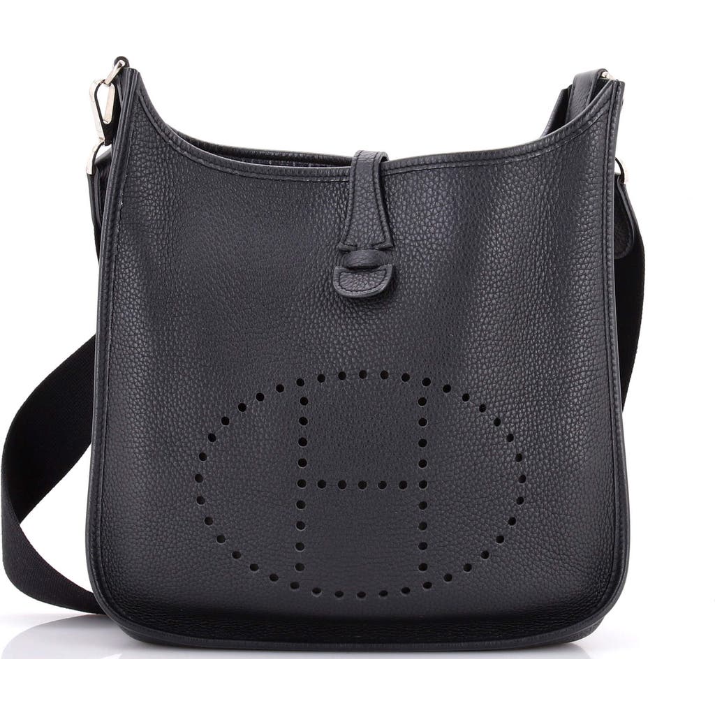 Pre-owned Hermes Hermes Evelyne Bag Gen Ii Clemence Pm In Black