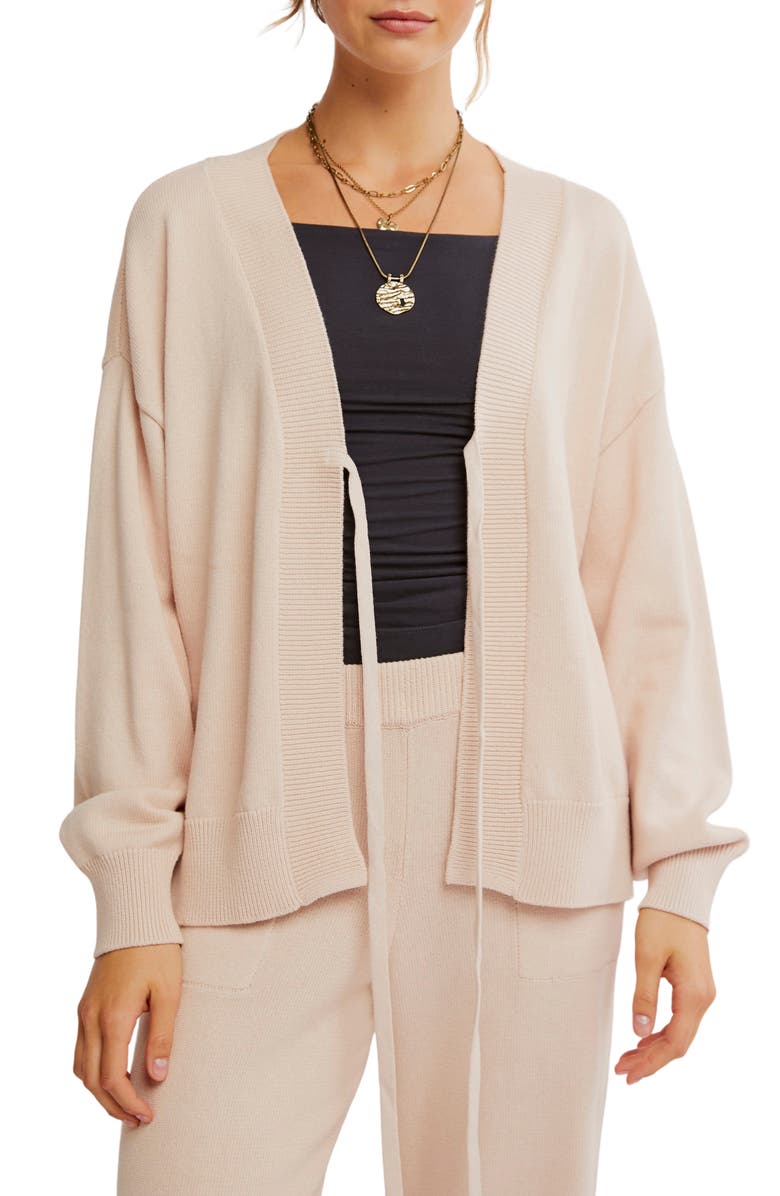 Free People Solar Cardigan & Pants Set, Alternate, color, Sand Dollar