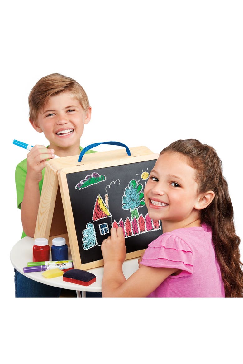 5In1 Portable Wooden Tabletop Art Easel, Alternate, color, Multicolored
