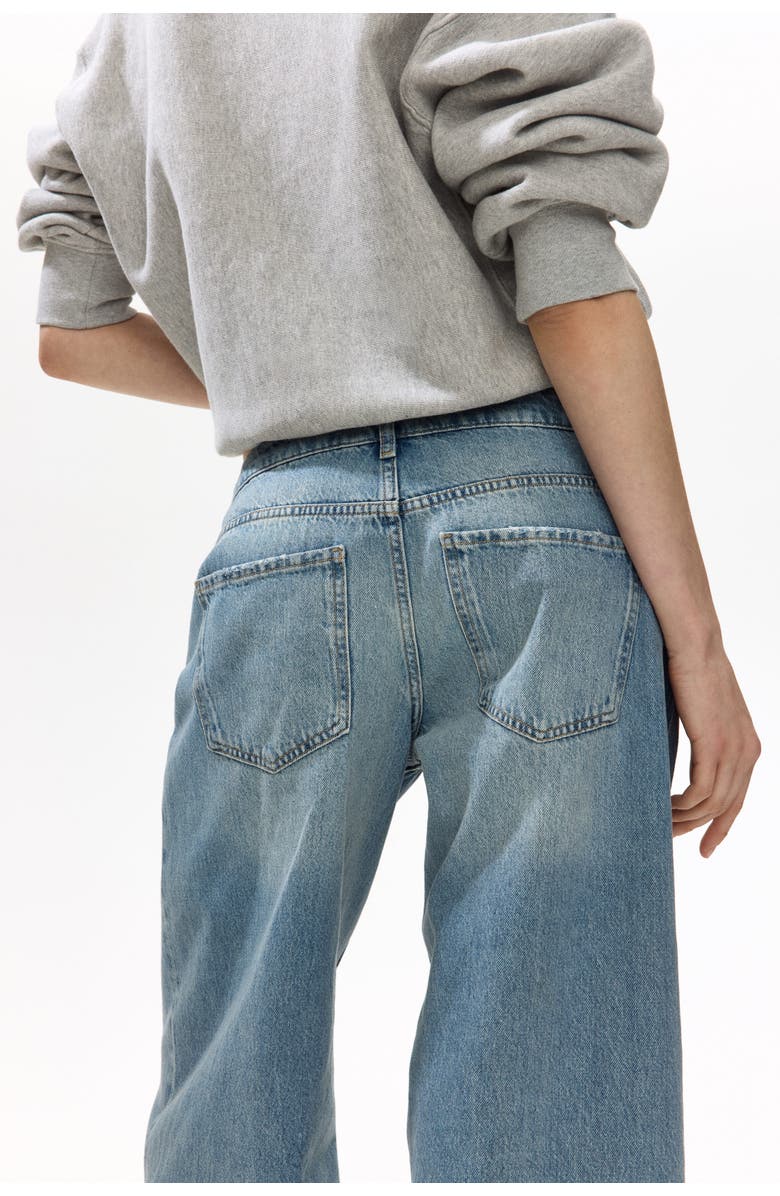 H&M Baggy Low Waist Jeans, Alternate, color, Light Denim Blue