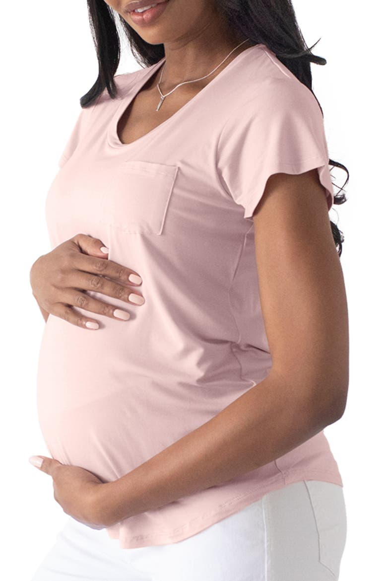 Everyday Maternity & Nursing T-shirt, Alternate, color, DUSTY PINK