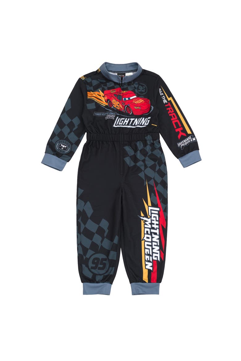 Cars Lightning McQueen Cosplay One Piece Coverall, Main, color, McQueen Racing Black
