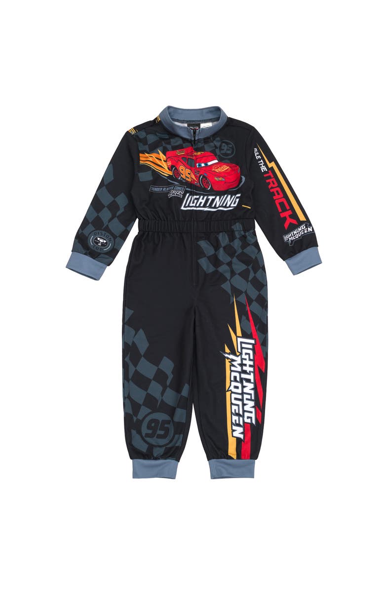 Disney Cars Lightning McQueen Cosplay One Piece Coverall, Main, color, Mcqueen Racing Black