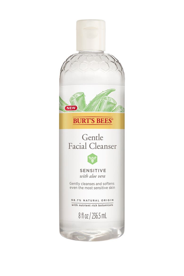 Sensitive Gentle Facial Cleanser with Aloe - 8 oz., Main, color, NO COLOR