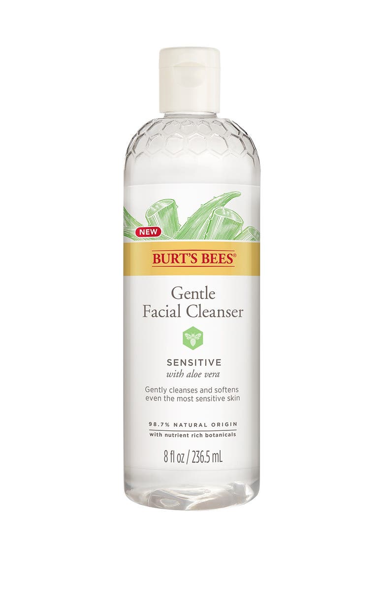 Burt's Bees Sensitive Gentle Facial Cleanser with Aloe - 8 oz., Main, color,