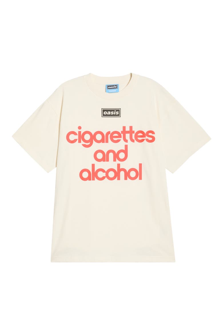 x Oasis Nordique Graphic Cotton T-Shirt, Alternate, color, VTG WHITE