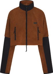 SKIMS Faux Shearling Crop Jacket